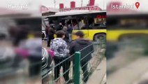 İstanbul Alibeyköy'de tramvay ile İETT otobüsü çarpıştı