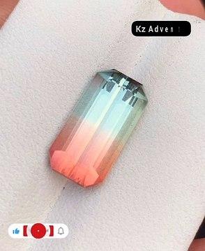 Absolutely Stunning Bi Tourmaline, Weight = 5.00 carat It’s very amazing size = 14x7x6 mm