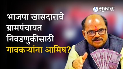 Bjp Mp Anil Bonde Amravati | भाजपाच्या सत्तेसाठी खासदाराकडून गावकऱ्यांना ऑफर | Amravati | Sakal
