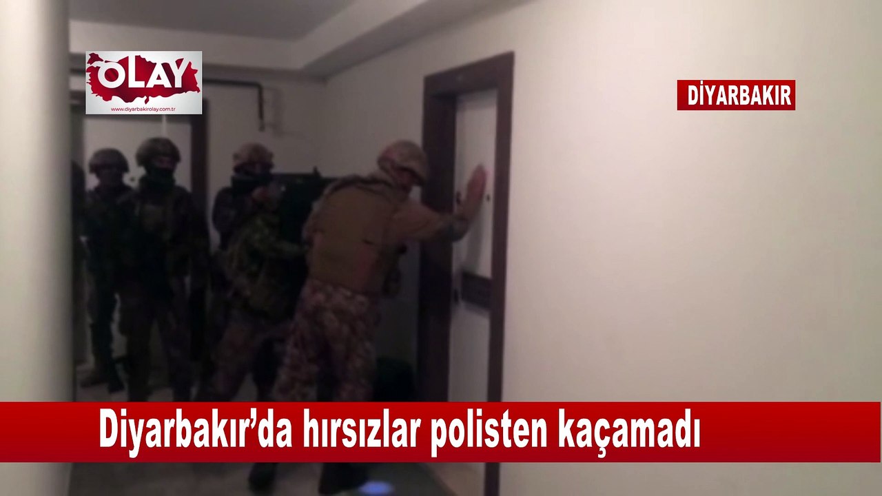 Diyarbakır’da hırsızlar polisten kaçamadı