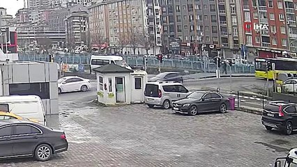 İstanbul'daki tramvay kazası kamerada