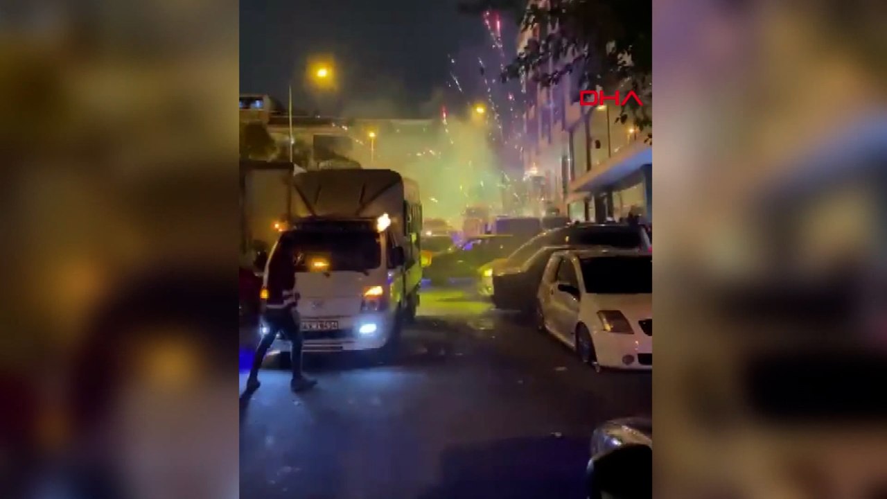 Esenyurt'ta asker eğlencesinde patlayan havai fişek ortalığı savaş alanına çevirdi