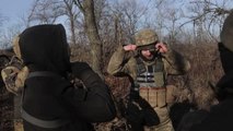 Ukrayna Ordusuna bağlı birliklerin, şiddetli çatışmaların yaşandığı Donbas'taki bekleyişi AA tarafından görüntülendi