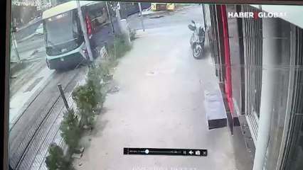 Alibeyköy'deki trafik kazasının yeni görüntüleri ortaya çıktı