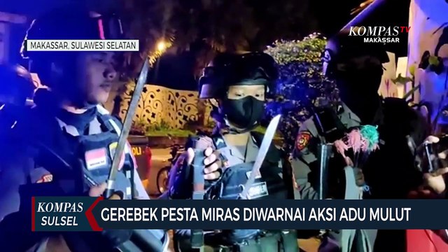 Gerebek Pesta Miras Diwarnai Aksi Adu Mulut
