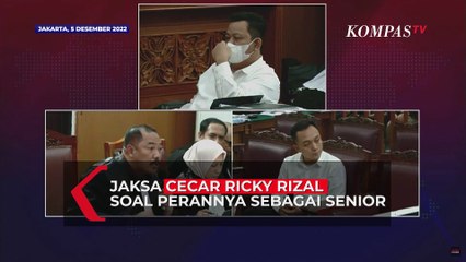 Jaksa Cecar Ricky Rizal Soal Perannya Sebagai Senior: Karena Sikapmu Terjadinya Peristiwa Ini!
