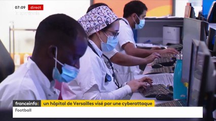 Comme le Centre hospitalier Sud Francilien de Corbeil-Essonnes fin août, l'établissement hospitalier de Versailles est à son tour visé depuis samedi soir par une cyberattaque qui perturbe sérieusement son activité - VIDEO