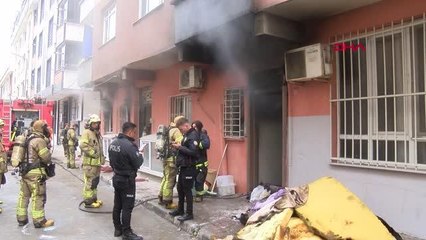 İSTANBUL-KÜÇÜKÇEKMECE'DE KURAN KURSUNDA YANGIN