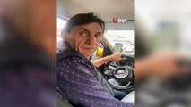 Taksici, hava almak için camı açan kadına saldırdı