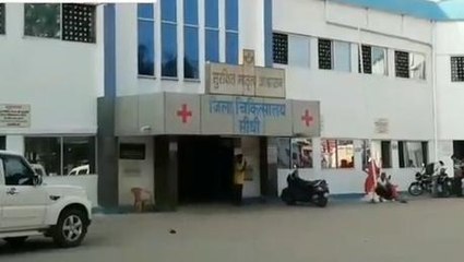 सीधी :स्वास्थ्य अव्यवस्थाओं को लेकर शिवसेना का हल्ला बोल