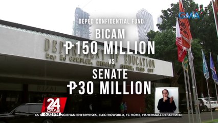 Tinapyas na proposed DepEd Confidential Fund, Ibinalik ng Bicam sa P150-M | 24 Oras