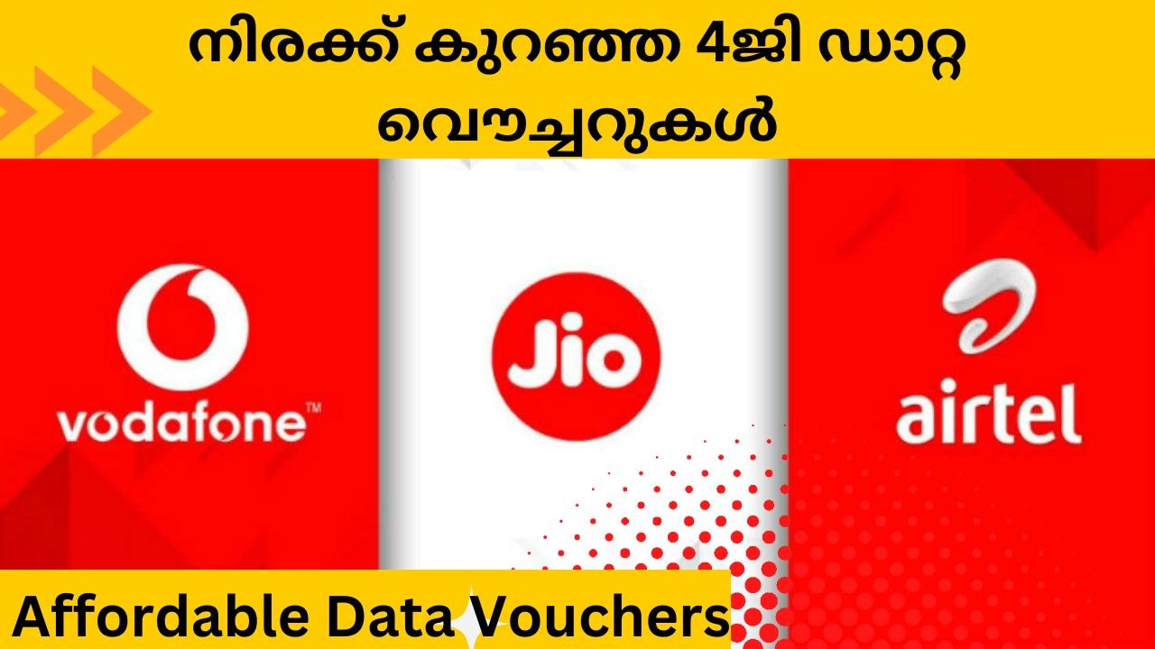 Affordable Data Vouchers | Malayalam | Telecom | നിരക്ക് കുറഞ്ഞ 4ജി ഡാറ്റ വൌച്ചറുകൾ