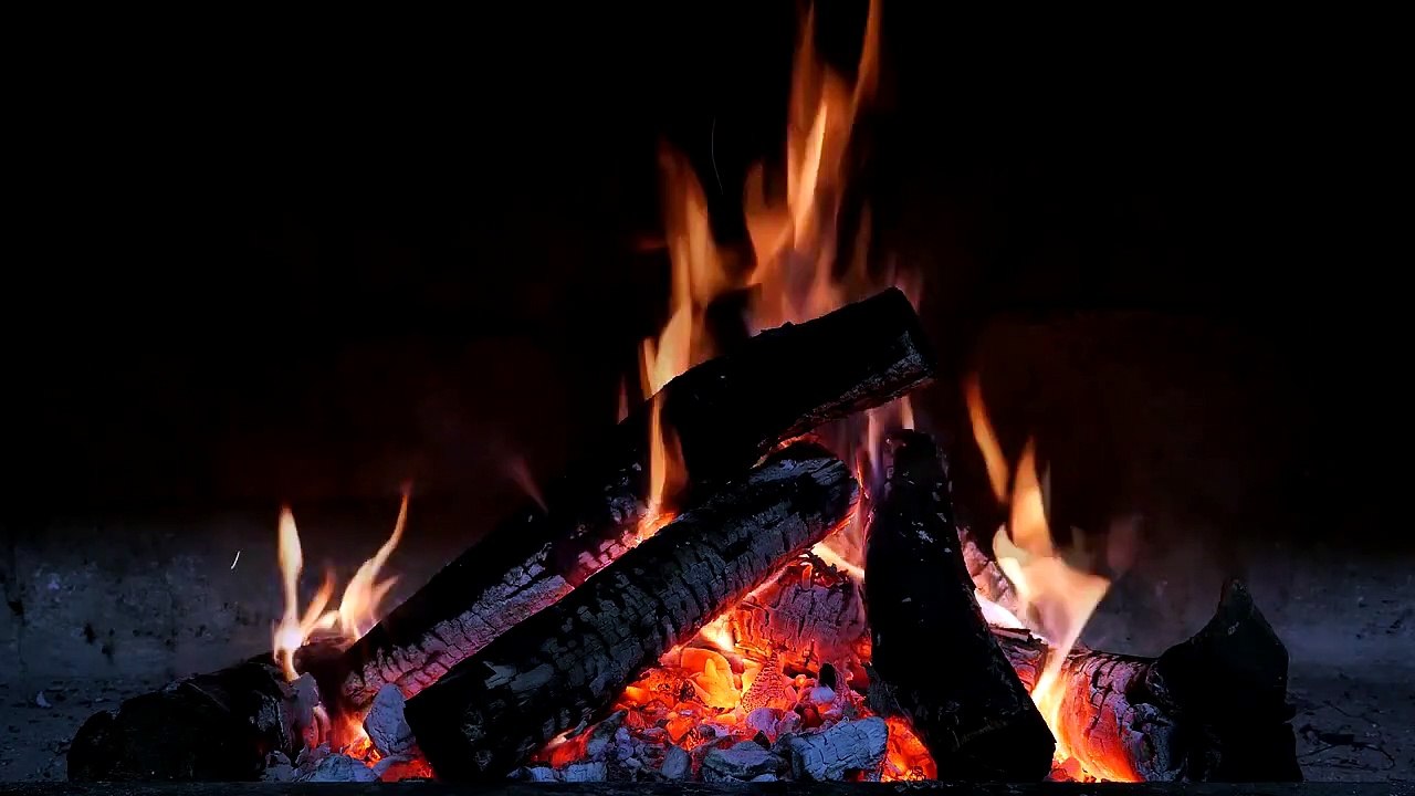 1 Hour of Relaxing Fire Sounds, Fireplace, Bonfire