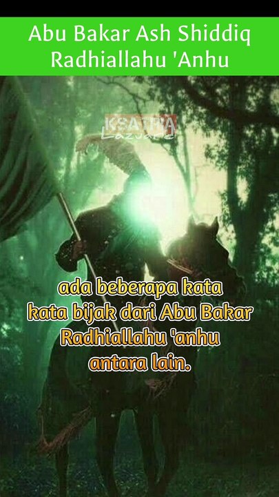 Kata Kata Bijak Sayyidina Ali Bin Abi Thalib