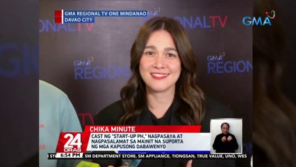 Cast ng "Start-Up PH," nagpasaya at nagpasalamat sa mainit na suporta ng mga Kapusong Dabawenyo | 24 Oras