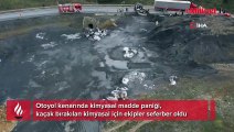 Kuzey Marmara Otoyolu'nda kimyasal madde paniği
