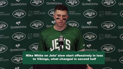 Mike White on Jets' Slow Start Offensively in Loss to Vikings, What Changed in Second Half