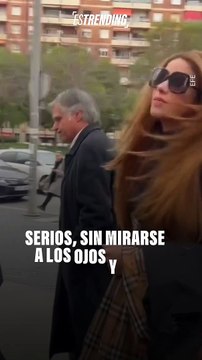 Serios y sin mirarse: el último encuentro de Shakira y Piqué en los estrados judiciales