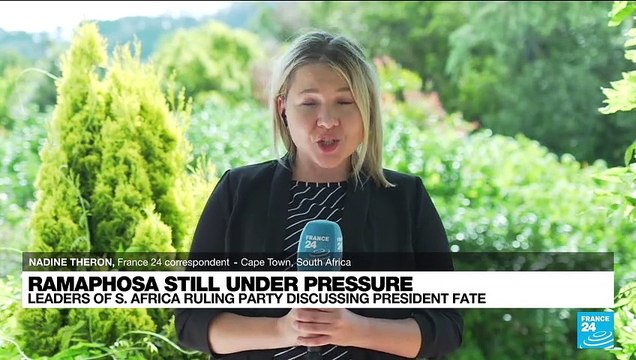 Leaders of S. Africa ruling party discussing Ramaphosa fate