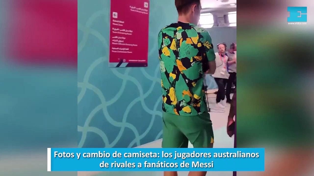 Fotos y cambio de camiseta: los jugadores australianos de rivales a fanáticos de Messi