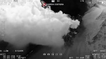 Le immagini dell'eruzione del vulcano di Stromboli