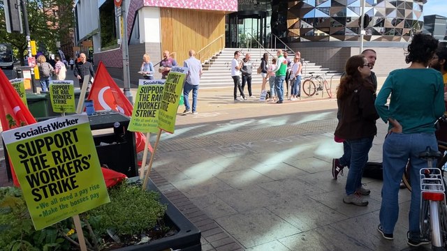 RMT Rail Strikes over Christmas and their effect on people in Manchester