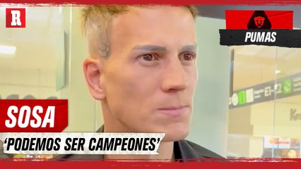 Sebastián Sosa LLEGÓ a México y quiere SER CAMPEÓN con los PUMAS