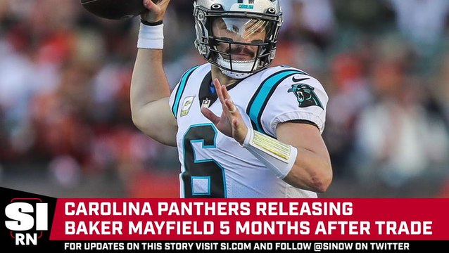 Panthers Releasing Baker Mayfield