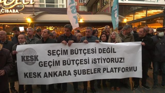 Kesk'ten Ankara'da Protesto: 2023 Bütçesinde de Halkın Sırtındaki Vergi Yükü Ağırlaşıyor