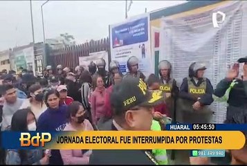 Segunda vuelta: jornada electoral en Huaral fue interrumpida por protestas