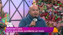 Natanael Cano sufre aparatoso accidente en moto