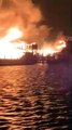 Fire Engulfs Seaport Marine in Connecticut