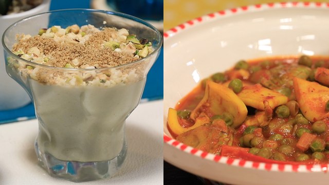 Ragoût de petit pois aux seiches , Crème de sorgho - Koujinetna Haka EP 41