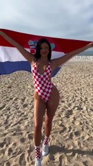 Cette supportrice de la Croatie pour la coupe du monde au Qatar a des arguments