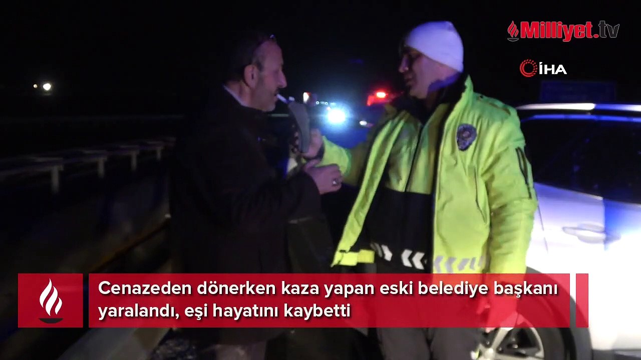 Cenazeden dönerken kaza yaptılar: Eski belediye başkanı yaralandı, eşi hayatını kaybetti