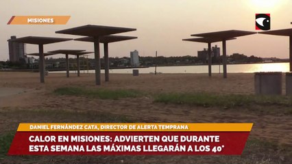 Calor en Misiones: advierten que durante esta semana las máximas llegarán a los 40°