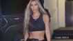 Kim Kardashian Wears Black Crop Top & Leather Pants Out With Khloe In Miami