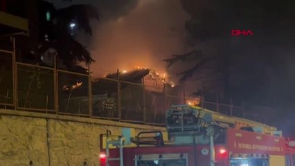 İSTANBUL-PENDİK'TE METRUK VİLLADA YANGIN