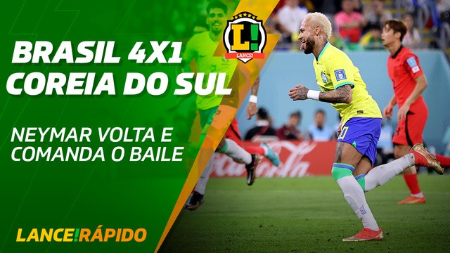 Lance! Rápido - Neymar comanda baile do Brasil sobre a Coreia