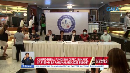 Confidential funds ng DepEd, ibinalik sa P150-M sa panukalang 2023 budget | UB
