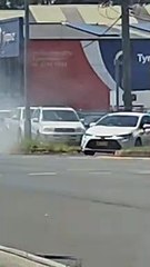 Smoky car stops traffic - Illawarra Mercury