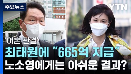 '이혼 판결' 최태원에 "665억원 지급하라"...노소영에게는 아쉬운 결과? / YTN