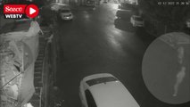 Sokakta yürüyen kadına cinsel saldırı girişimi kamerada
