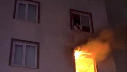 Alev alev yanan evi komşusu film izler gibi izledi