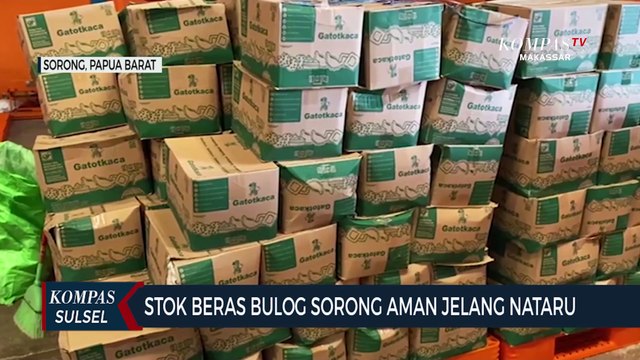 Stok Beras Bulog Sorong Aman Jelang Nataru