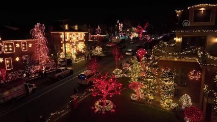 Dyker Heights'ın yeni yıl ışıkları