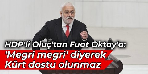 HDP'li Oluç'tan Fuat Oktay'a: 'Megri megri' diyerek Kürt dostu olunmaz