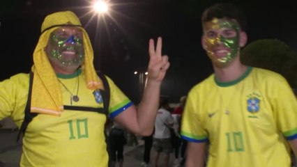 Brasilien-Fans: "Denken schon ans Halbfinale"