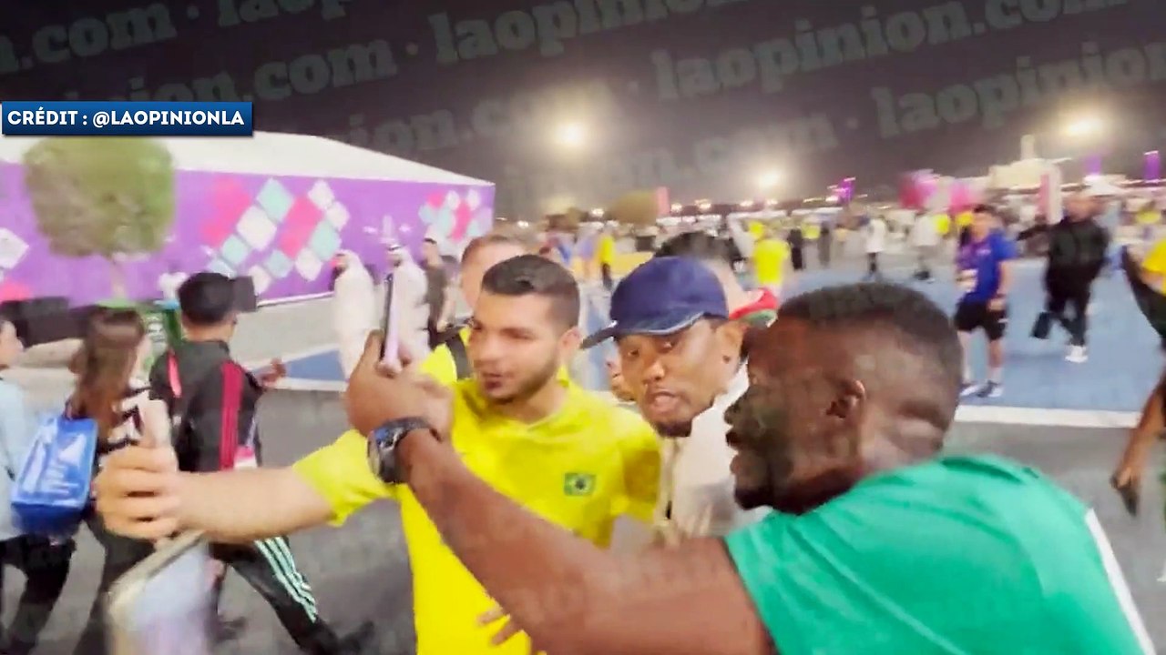 Samuel Eto'o frappe un supporter après Brésil-Corée du Sud !