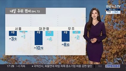 [날씨] 내일 오전까지 곳곳 눈·비…동해안 불조심